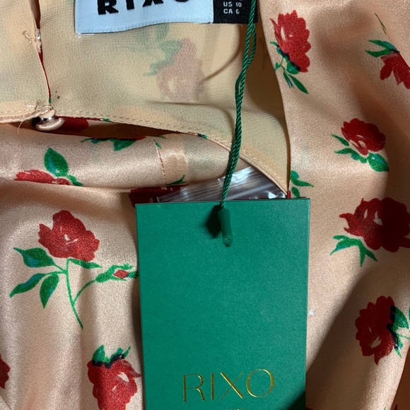 RIXO SOPHIE VINTAGE ROSE NUDE RED Mini Dress
Sz L - Picture 7 of 7